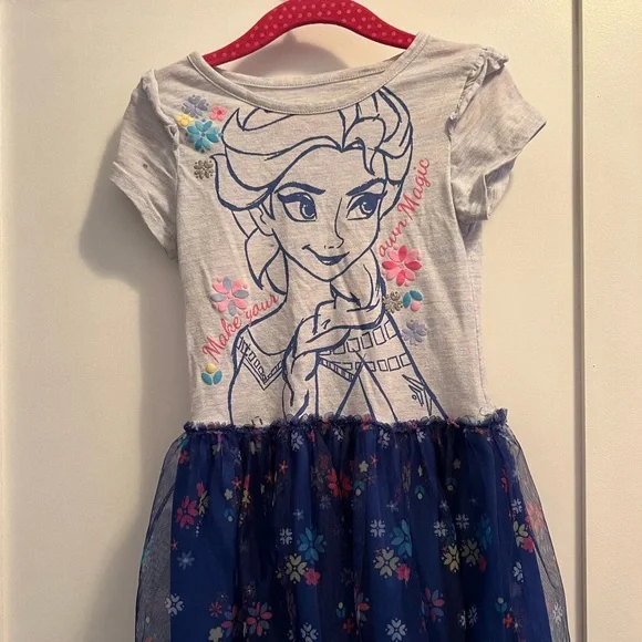 white christmas dresses Disney Frozen Queen Elsa French Terry Dress main image 0